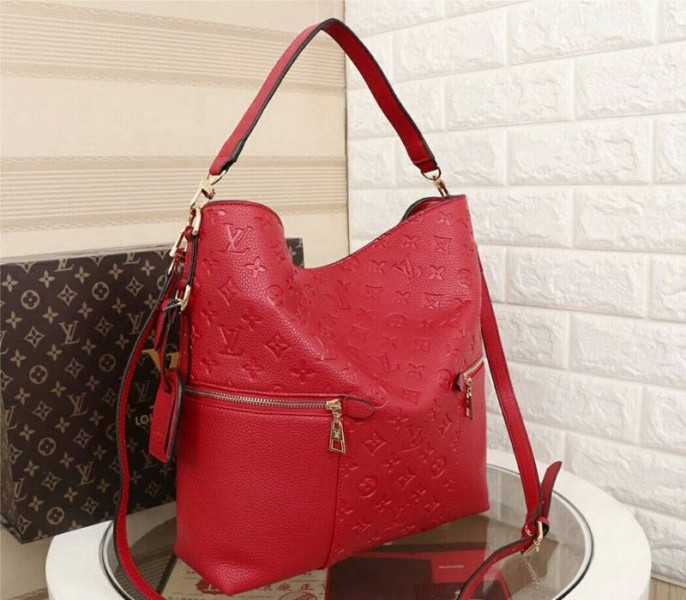 L0vis Vvtt0n Monogram Empreinte Melie Hobo In Red