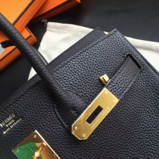 Classic Black H**me5 Birkin 30cm Replica Handbag
