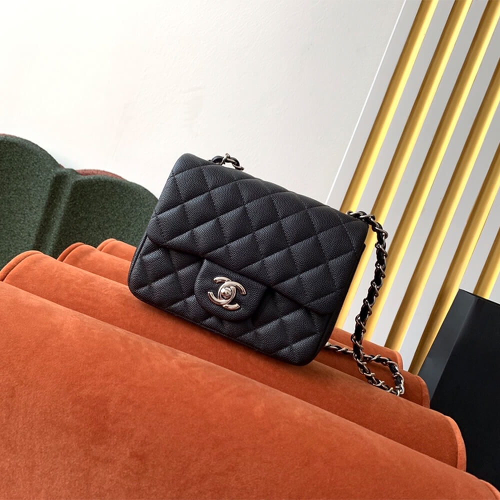 Ch**el MINI FLAP BAG(high-end grade)