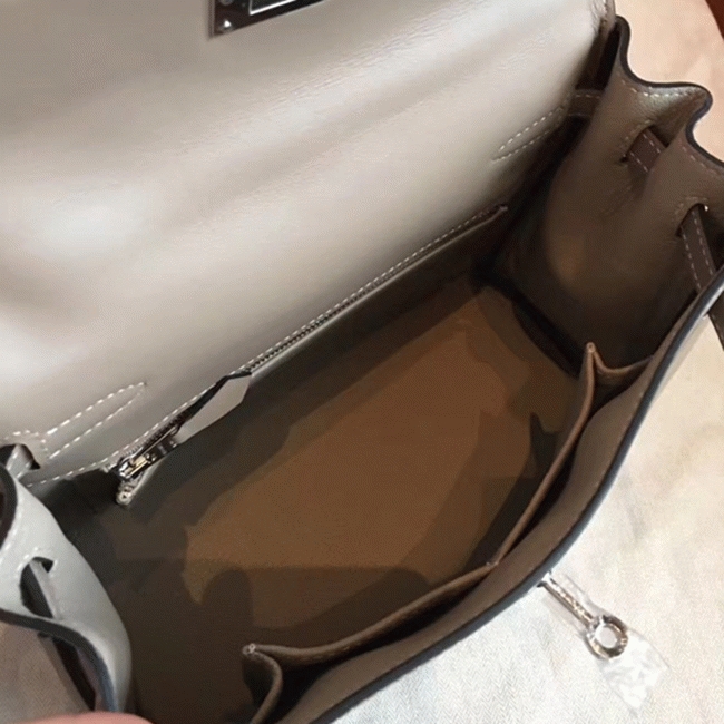 Grey Swift Knockoff H**me5 Retourne Kelly 25cm Luxe Tote