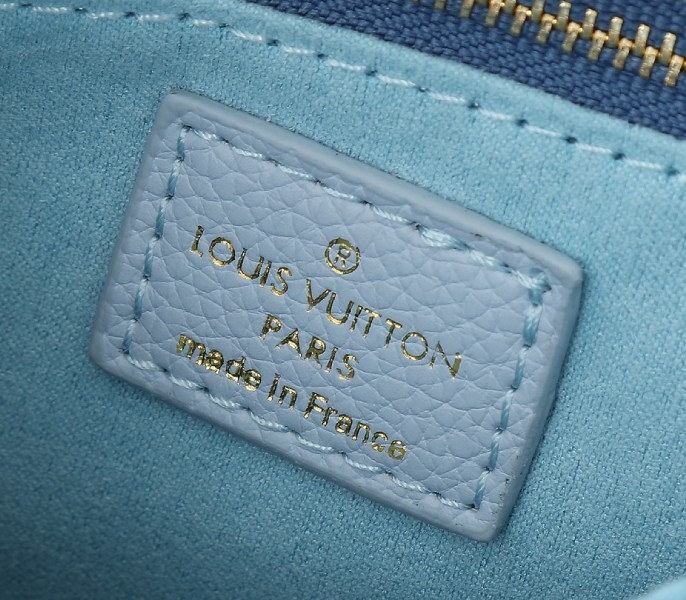 LV X TM Monogram Empreinte OnTheGo PM With Bijou Edition In Washed Blue