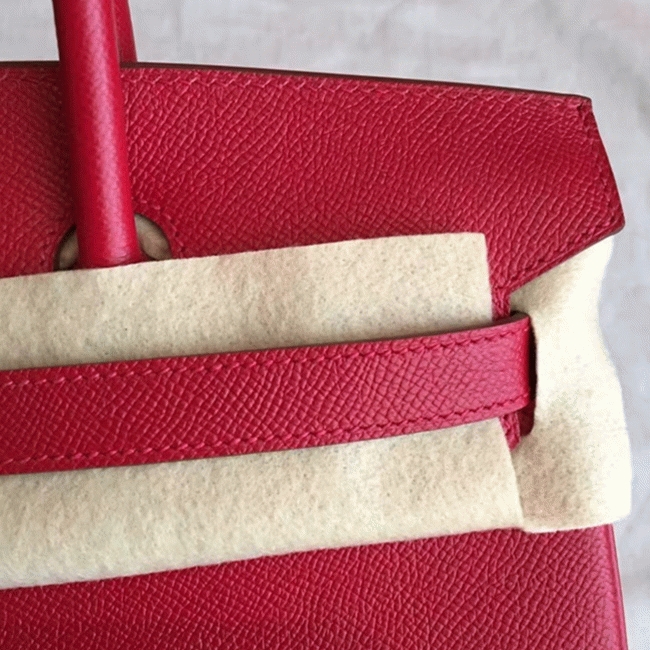 preM1vm quality red fake h**me5 birkin 35cm handbag