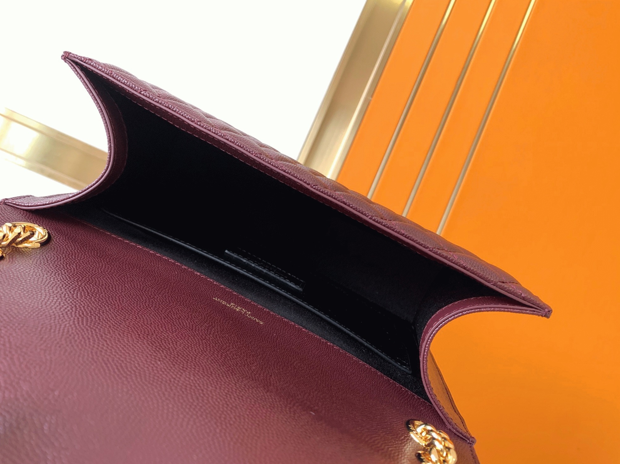 Fake Sa1nt Lau*nt Envelope Medium Bag Bordeaux