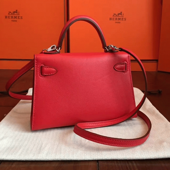 Red Swift Replica H**me5 Kelly 20cm Classic Handbag