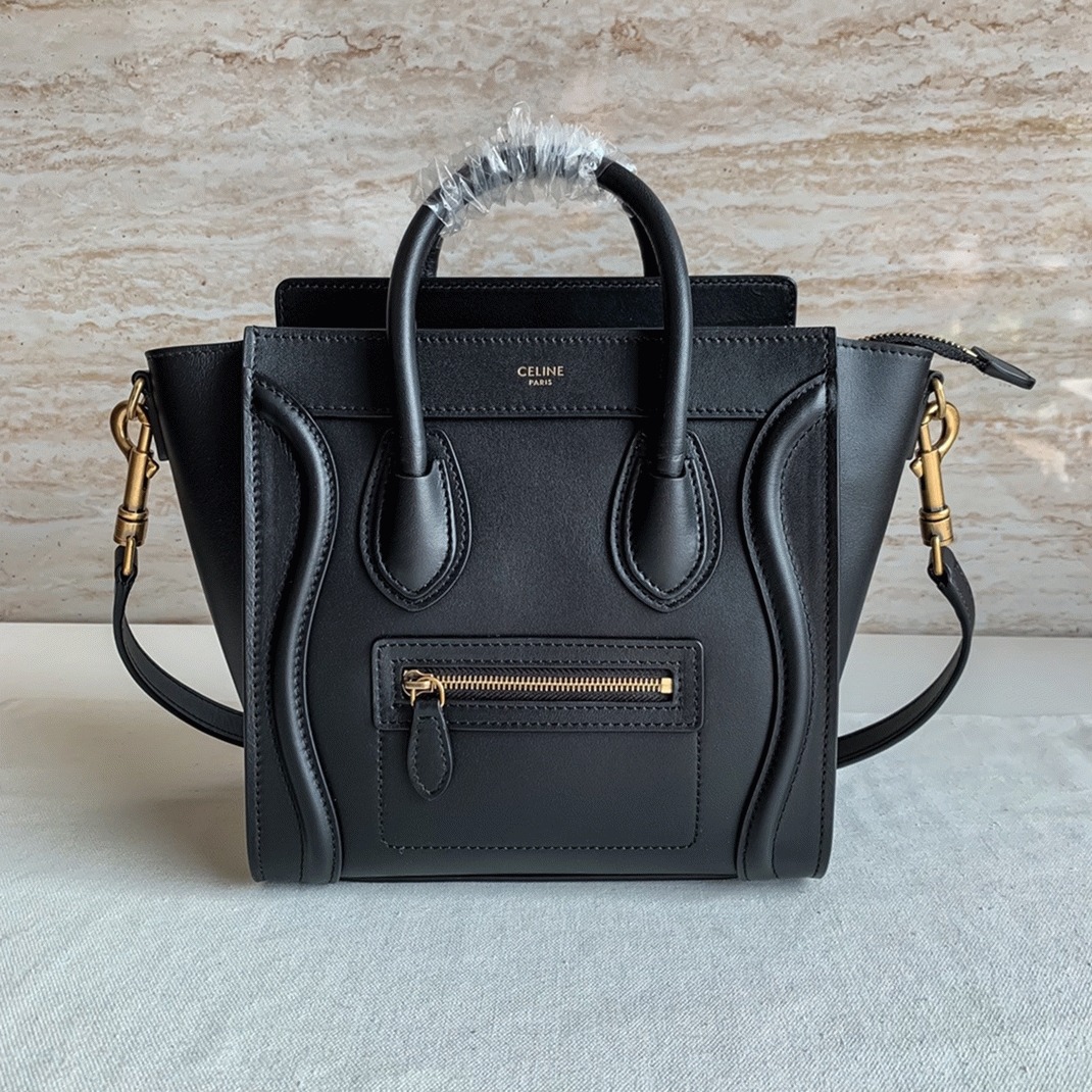 ce1i*e nano lU*gage tote bag replica in black