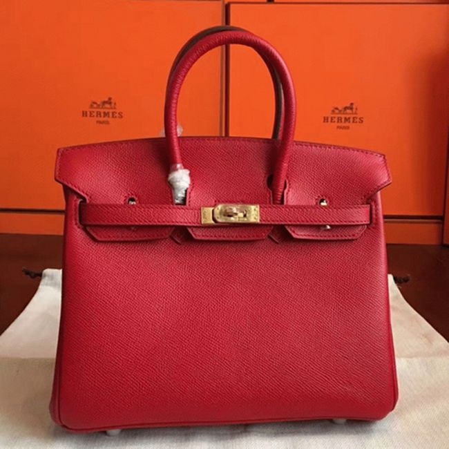 H**me5 Birkin 25cm Designer-Inspired Bag in Red
