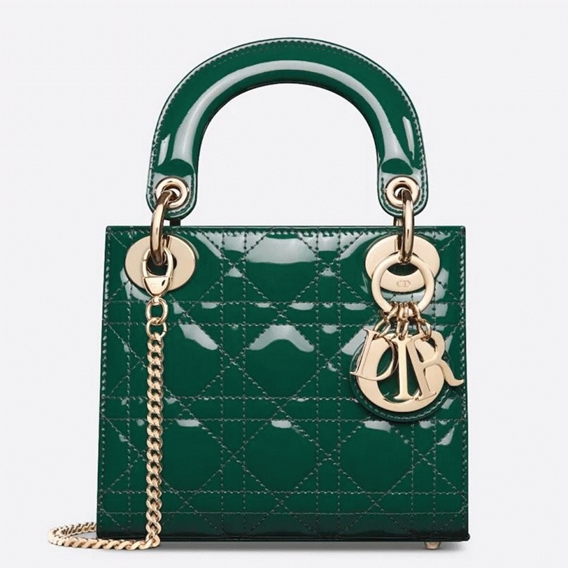 D10r Lady D10r Mini Chain Bag Fake with Chain in Green