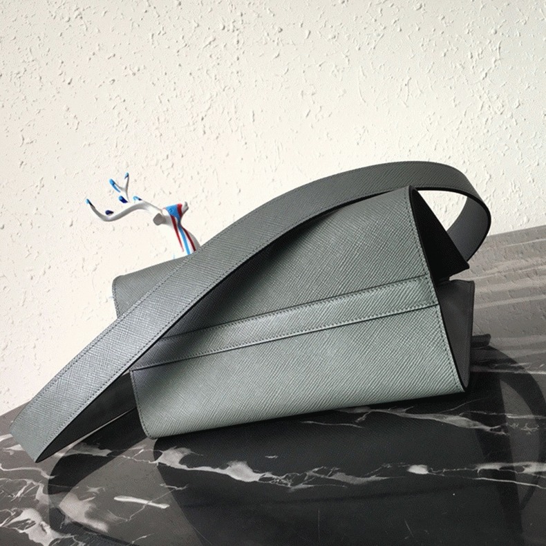 Pra*a Monochrome Small Bag Fake in Grey