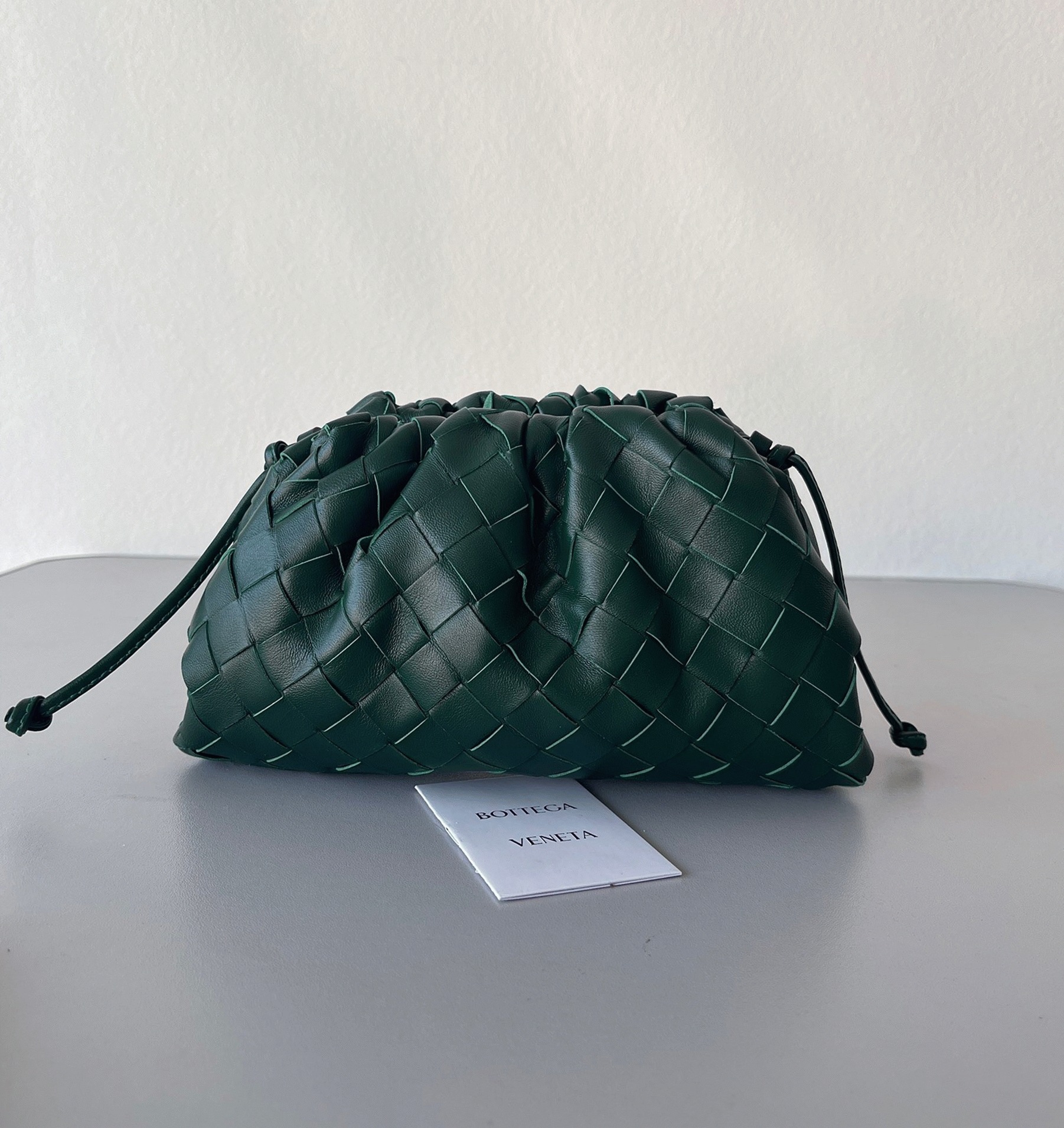 Knockoff B0tt*ga Ven*ta Mini Pouch with Strap Raintree