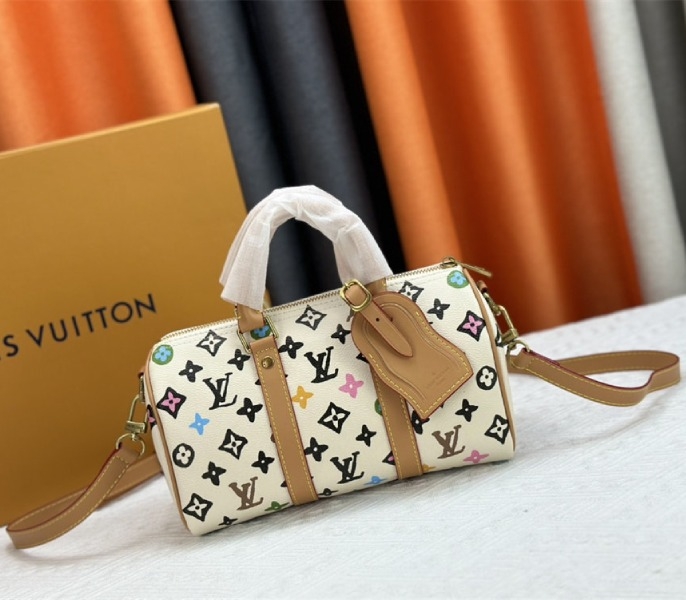 L0vis Vvtt0n Monogram Craggy Keepall Travel 25 Bag In Vanilla