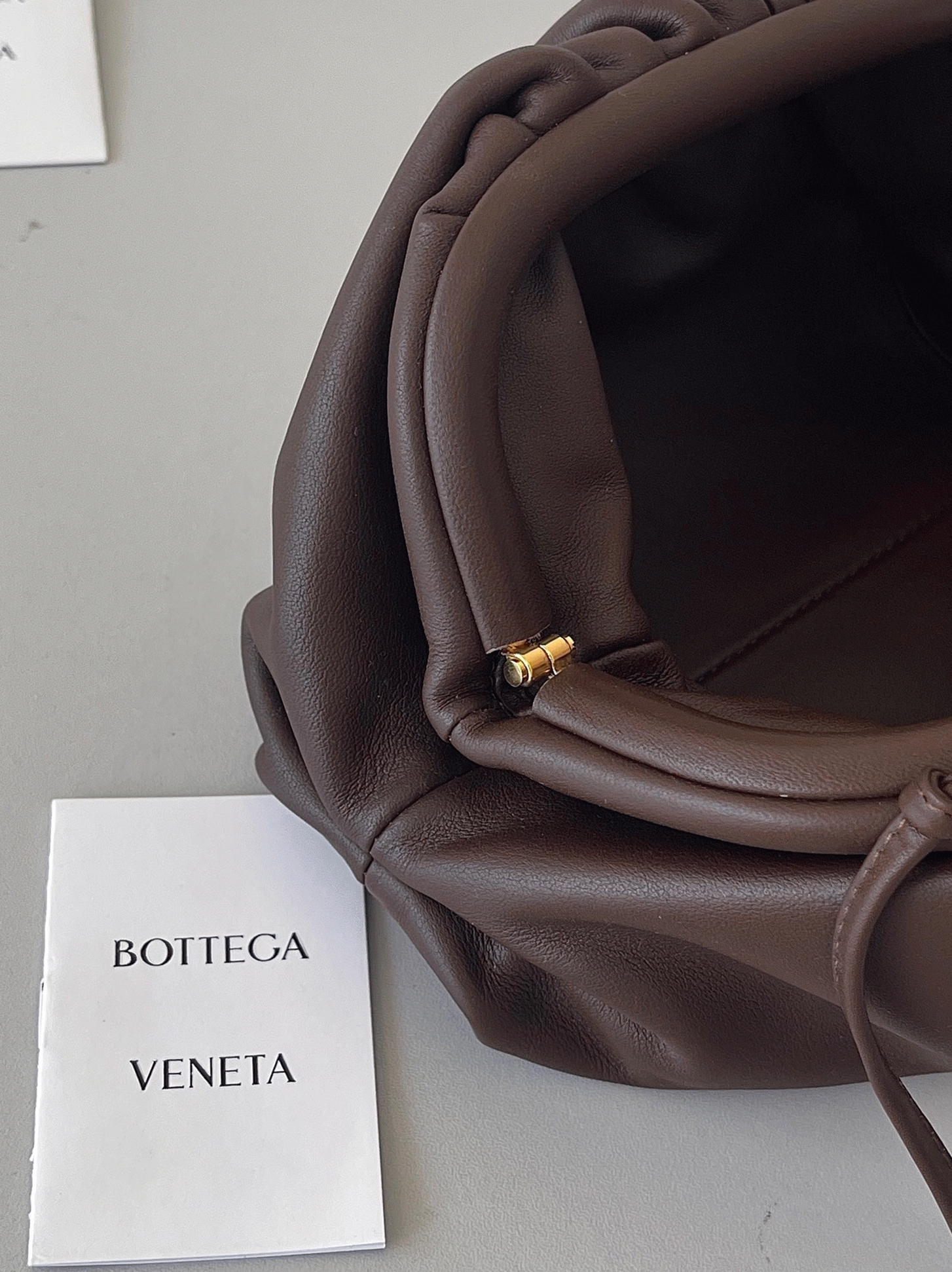 Imitation B0tt*ga Ven*ta Mini Pouch with Strap Grape