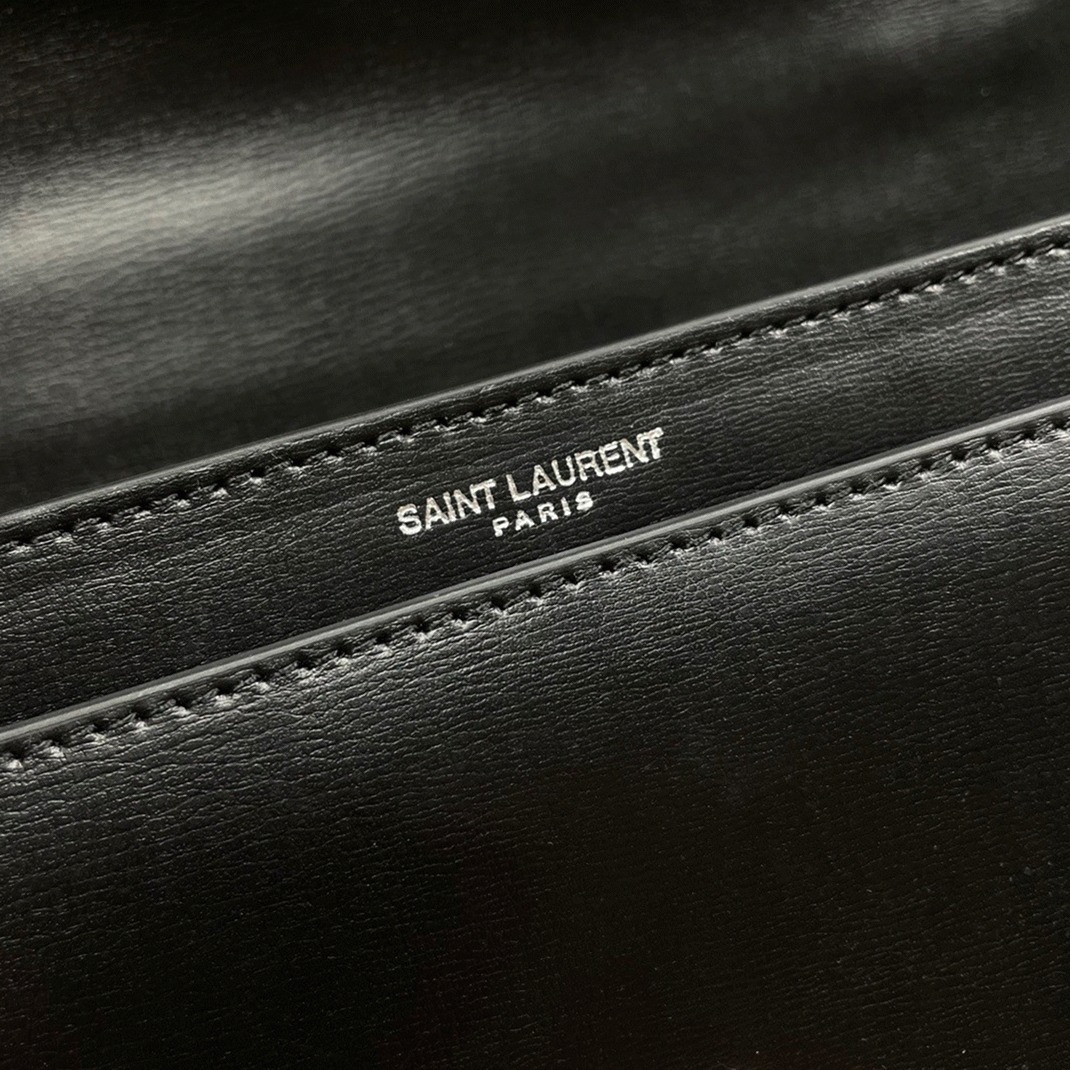 Knockoff Sa1nt Lau*nt Sunset Medium Top Handle Bag Noir Calfskin