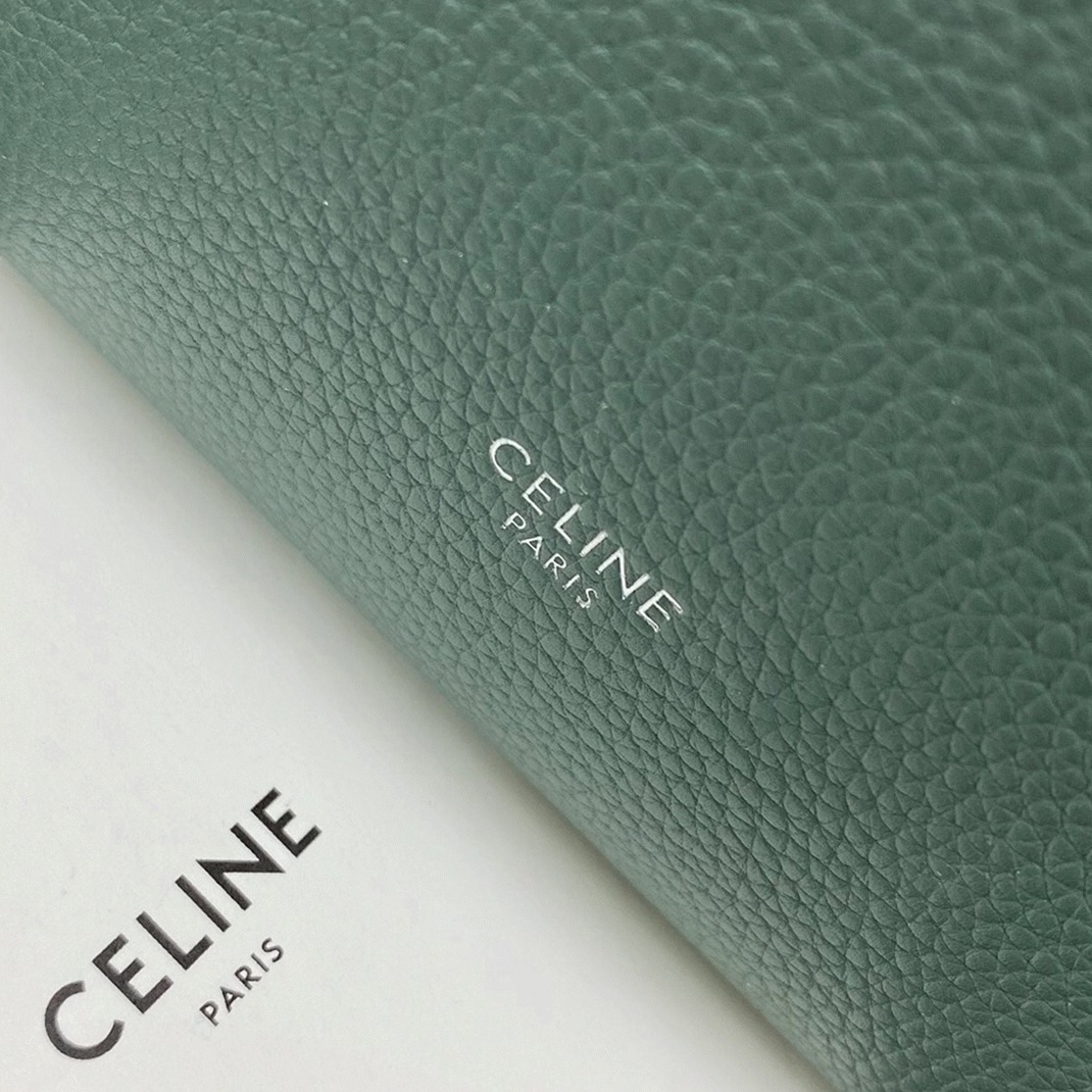 Top Quality Replica Ce1i*e Sangle Small Bucket Bag In Celadon Calfskin