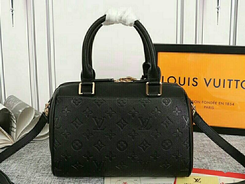 L0vis Vvtt0n Monogram Empreinte Speedy Bandouliere 25 Handbag In Black