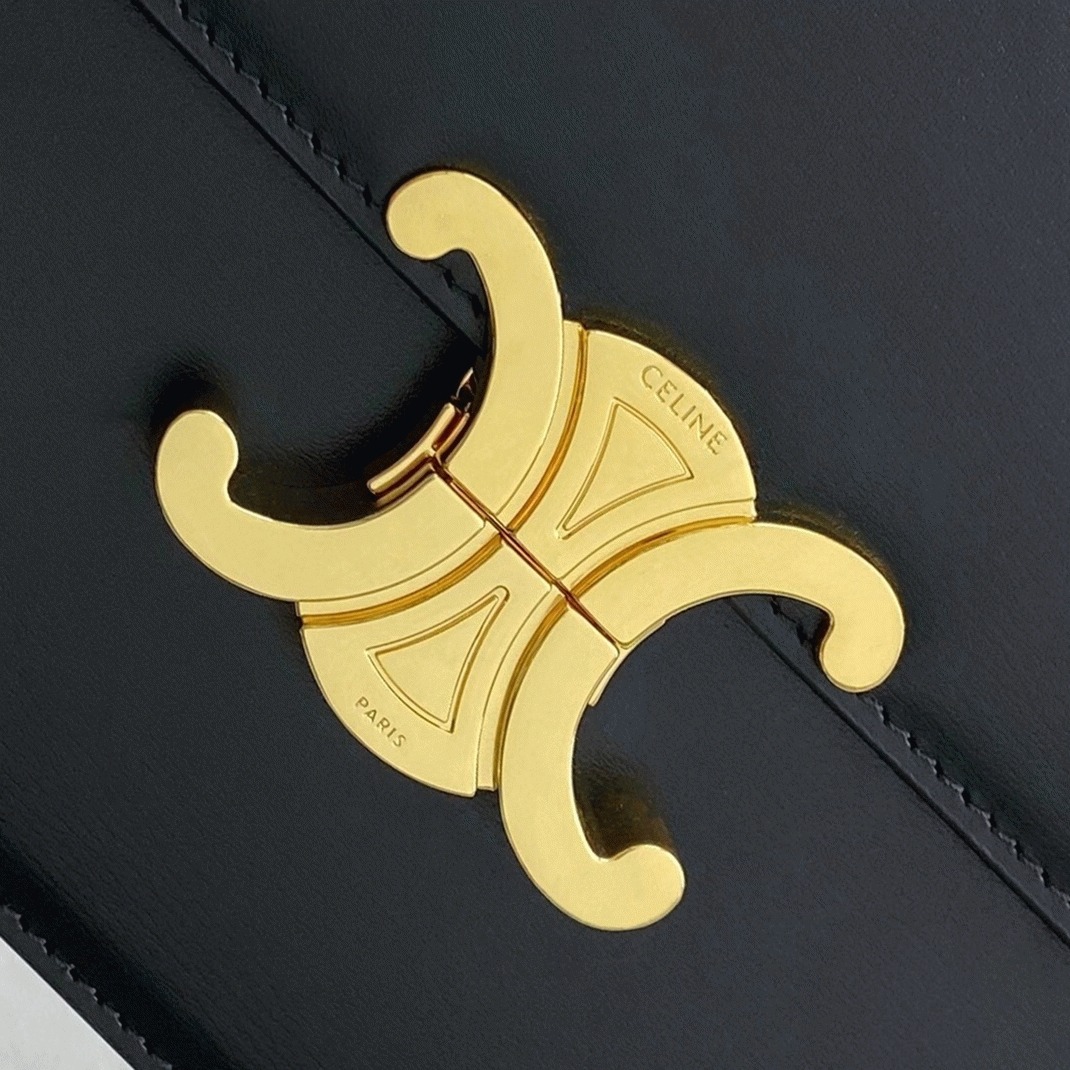 Top Quality Faux Ce1i*e Triomphe Medium Bag In Black
