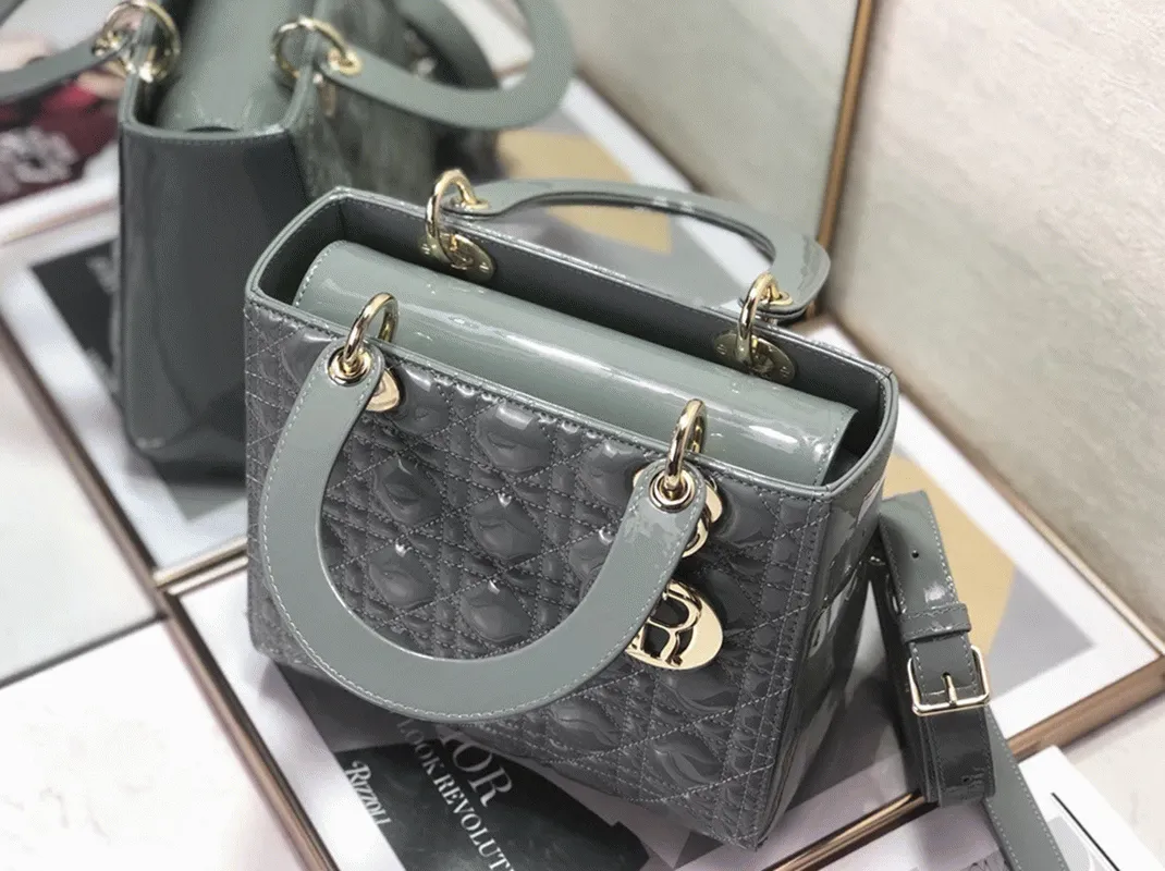 D10r Lady D10r Medium Bag Imitation in Grey
