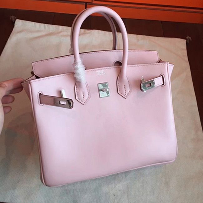 H**me5 Birkin 25cm Knockoff in Rose Dragee