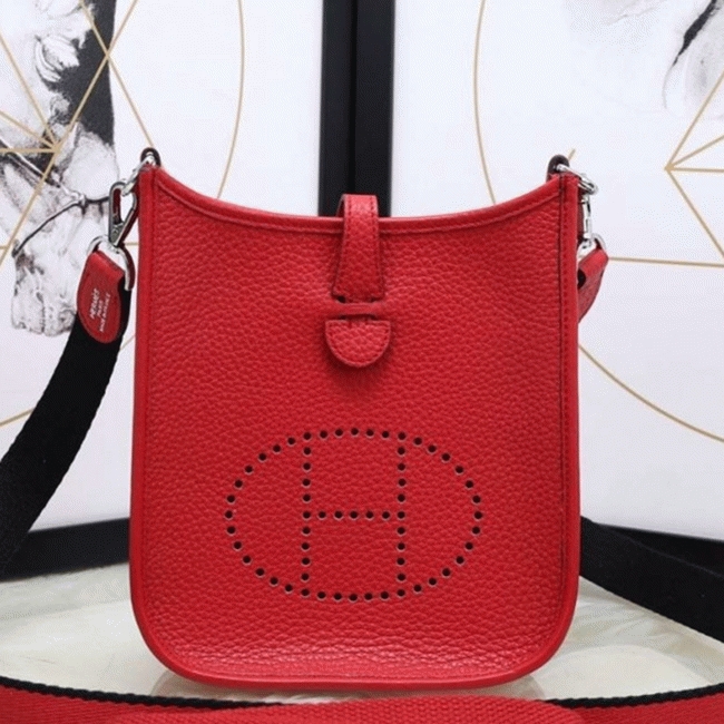 Red Evelyne II TPM Messenger Bag Replica H**me5 Compact Purse