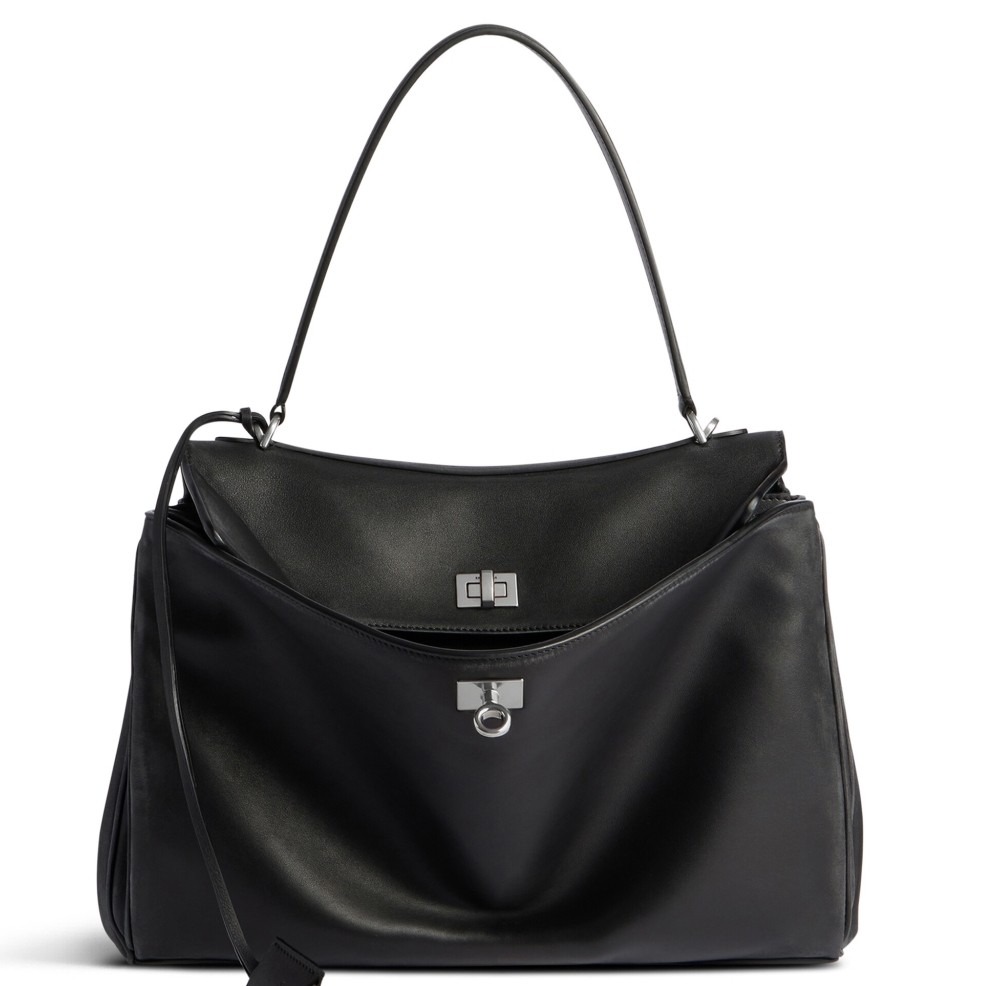 Knockoff Ba1en*iaga Rodeo Medium Bag Noir Calfskin