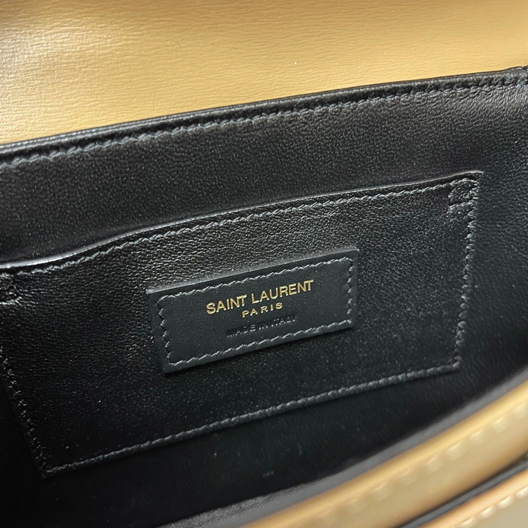 Replica Sa1nt Lau*nt Small Solferino Bag Dark Beige Calfskin