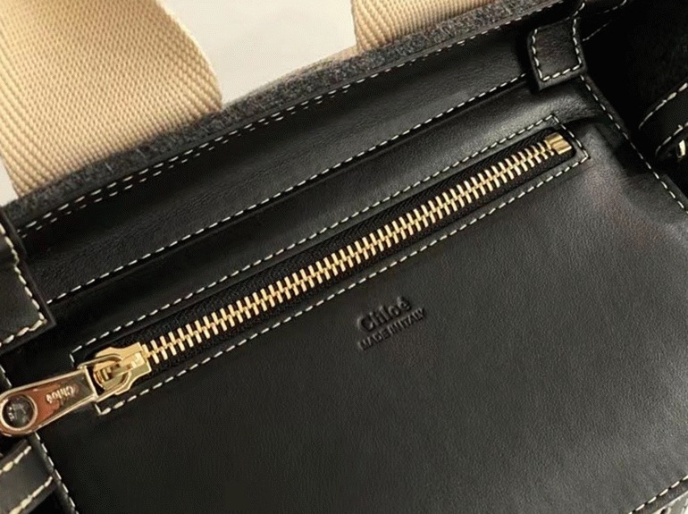 top quality knockoff previous previous Ch10e small woody tote bag in grey felt