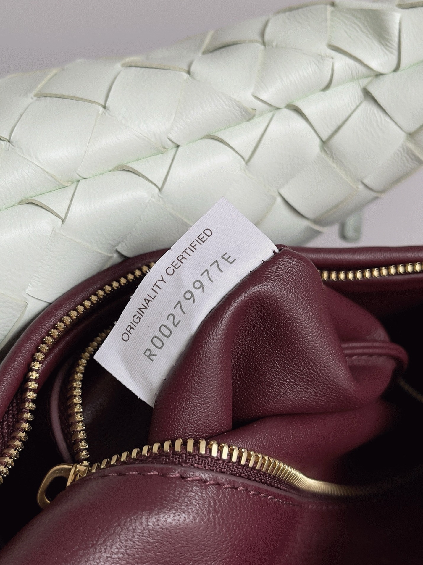 Replica B0tt*ga Ven*ta Gemelli Medium Bag Barolo/Glacier