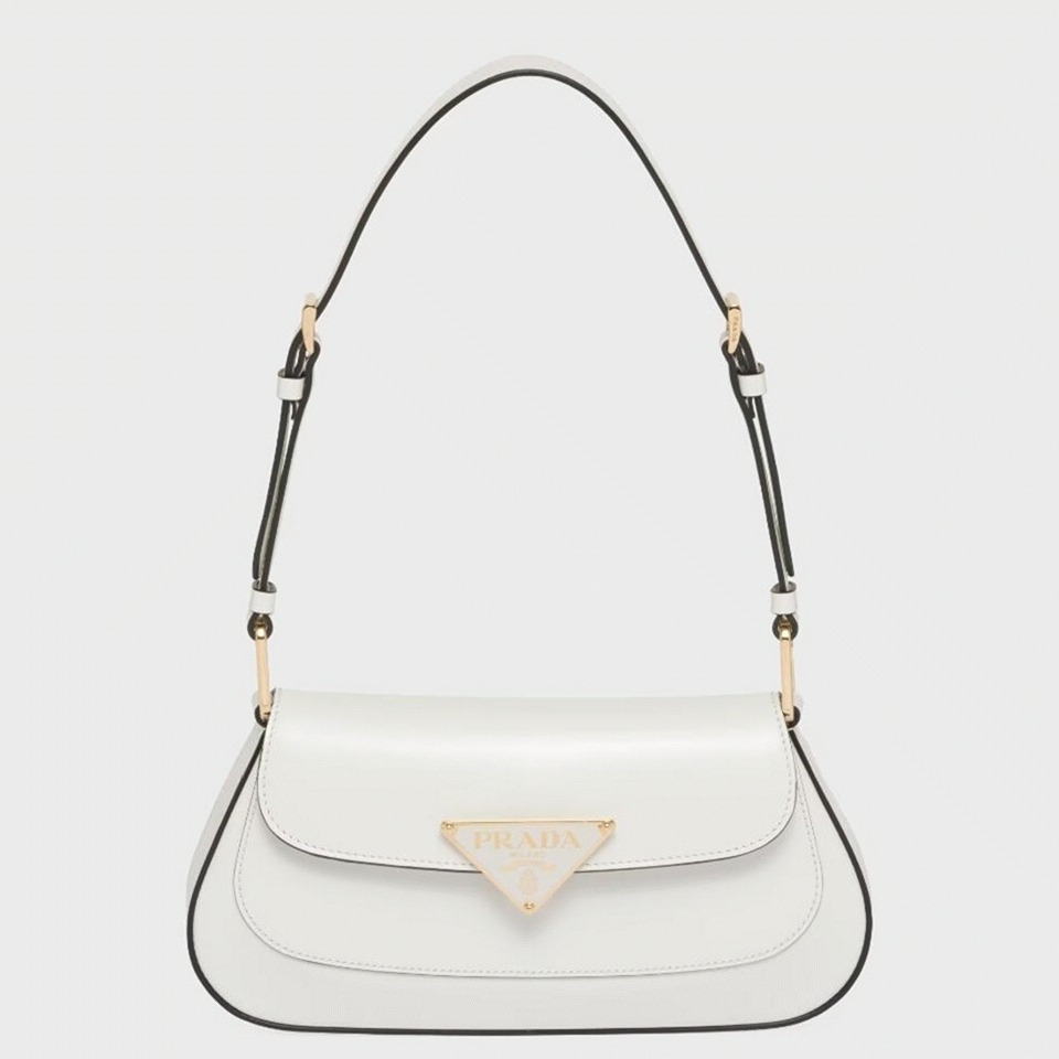 Pra*a Shoulder Bag Knockoff in White