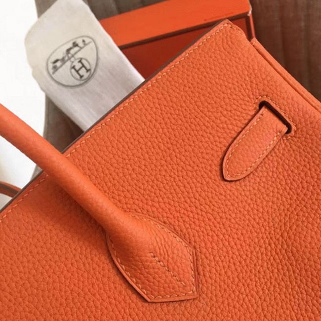 Orange H**me5 Birkin 30cm Classic Replica Purse
