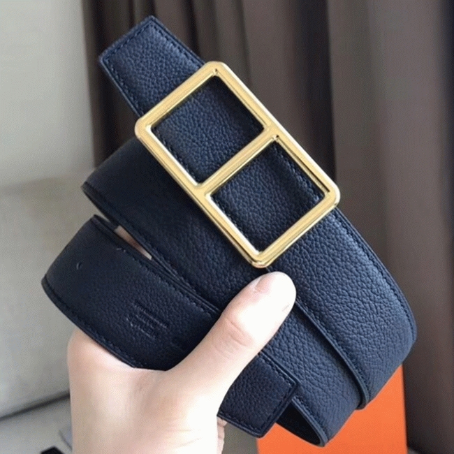 Replica H**me5 Officier belt buckle in navy blue