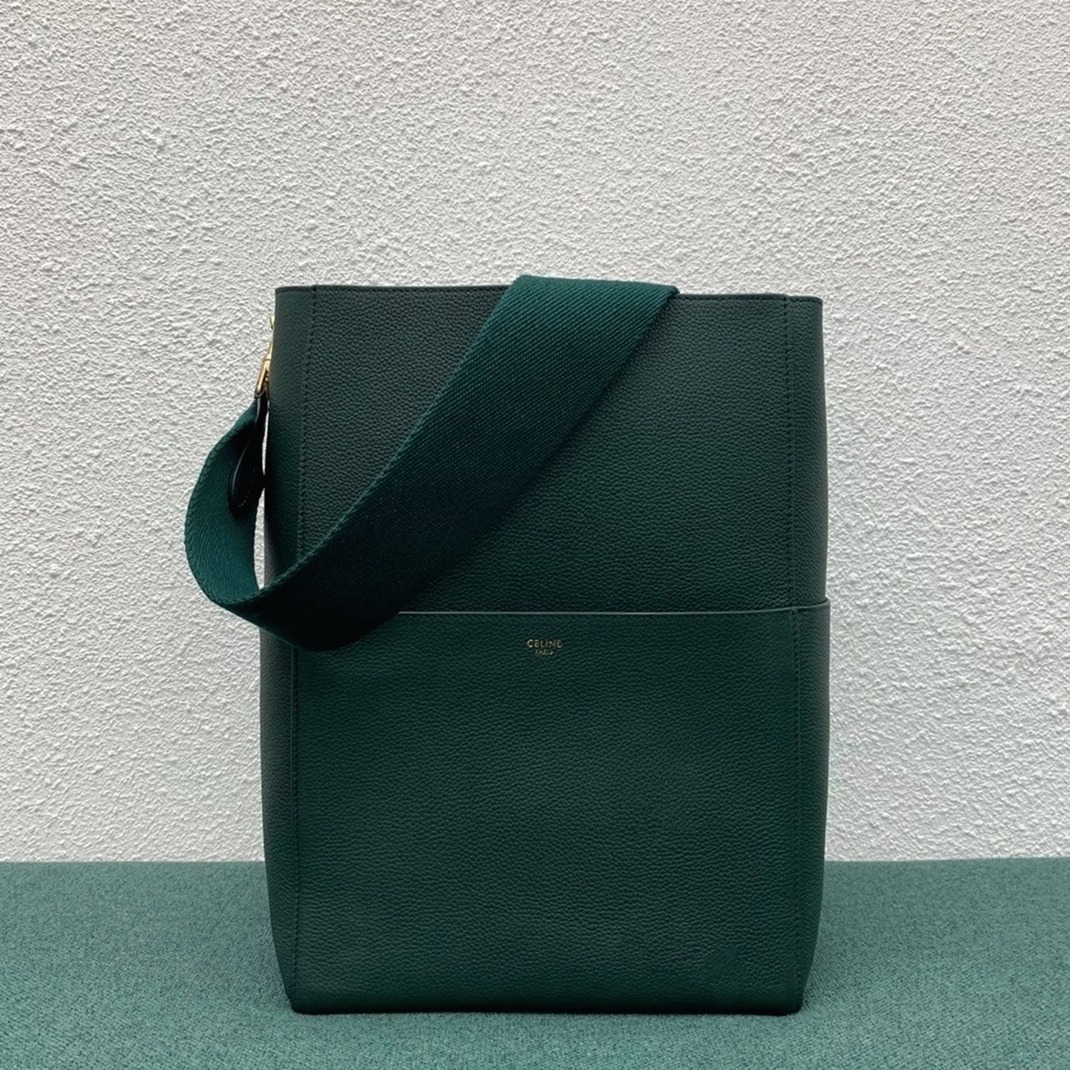 Top Quality Knockoff Ce1i*e Sangle Bucket Bag In Amazone Grained Calfskin