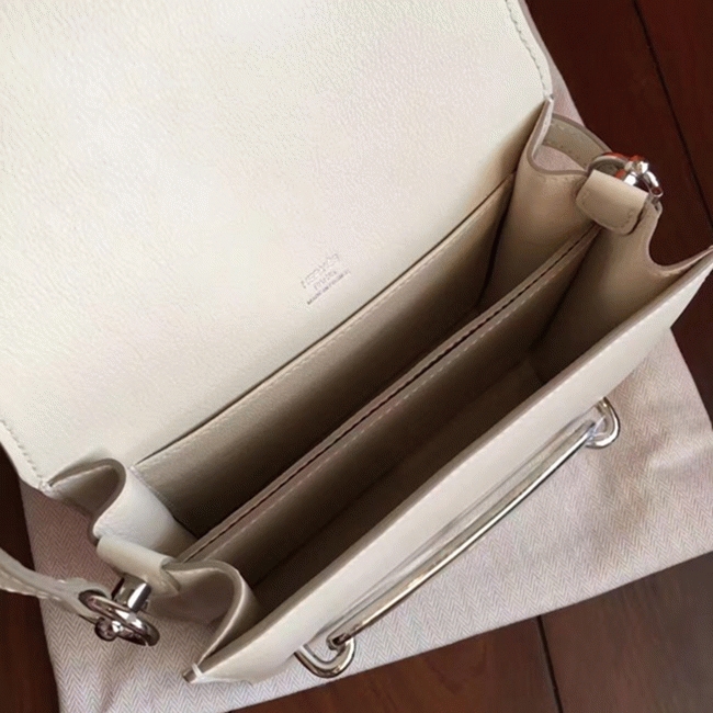 Ivory cheap replica H**me5 Mini Sac Roulis handbag