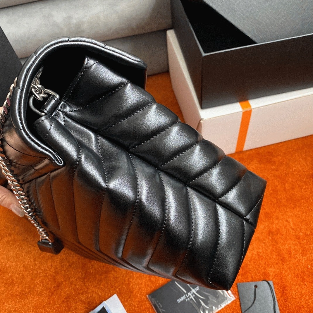 Replica Sa1nt Lau*nt LouLou Medium Chain Bag Noir