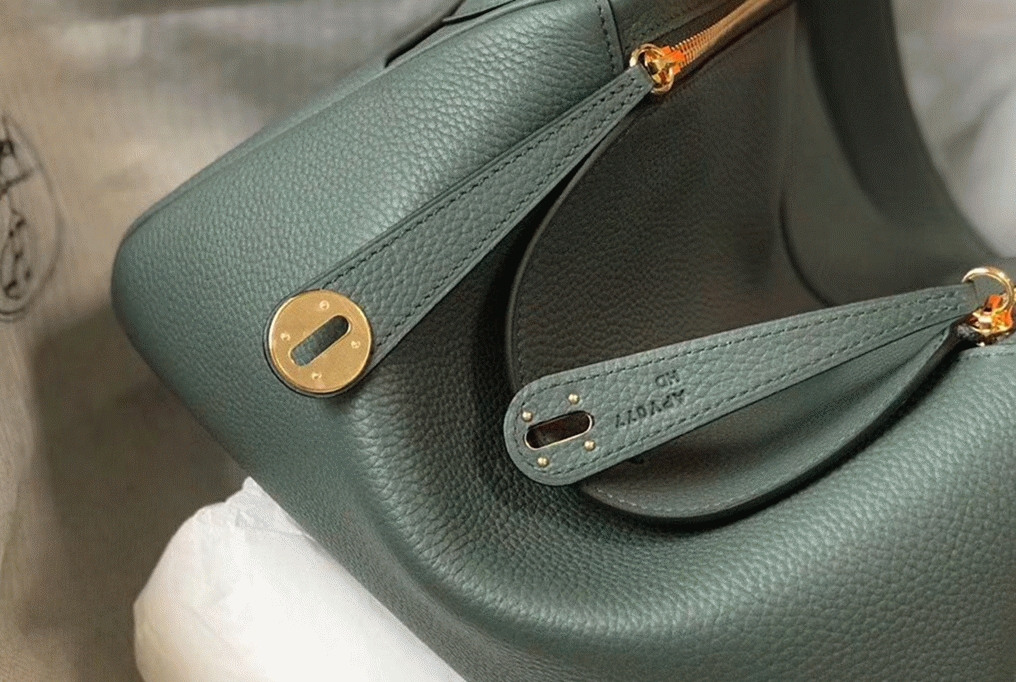 Replica H**me5 Lindy bag 26cm in vert amande