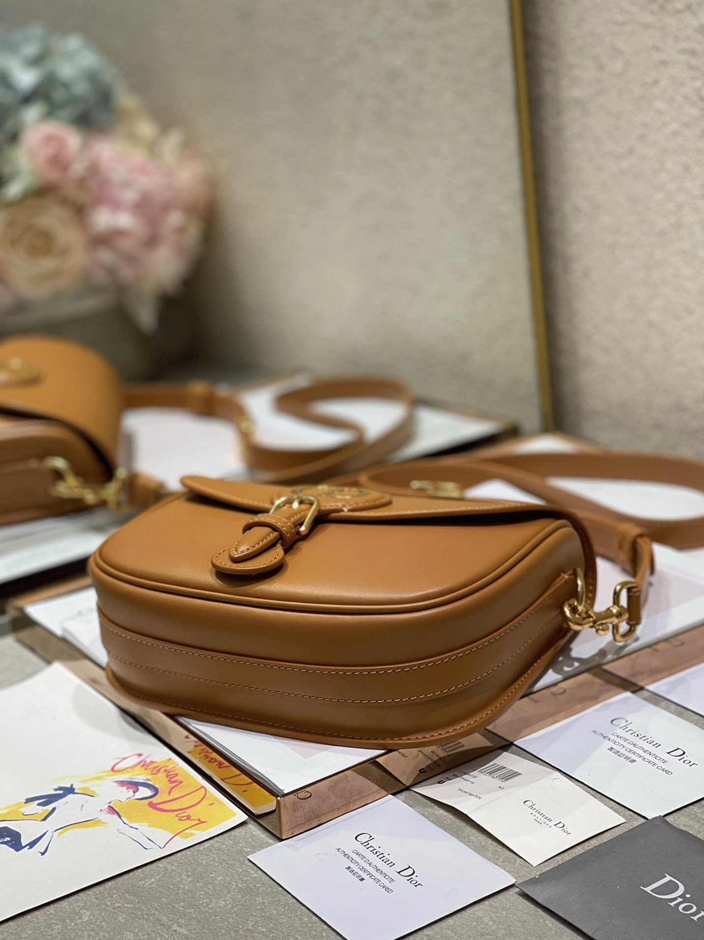 D10r Bobby Medium Bag Fake in Brown
