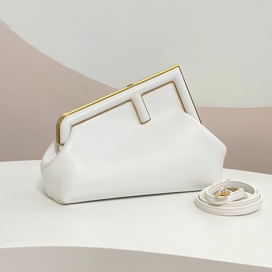 Top Quality Replica Previous Previous F**di First Small Bag In White