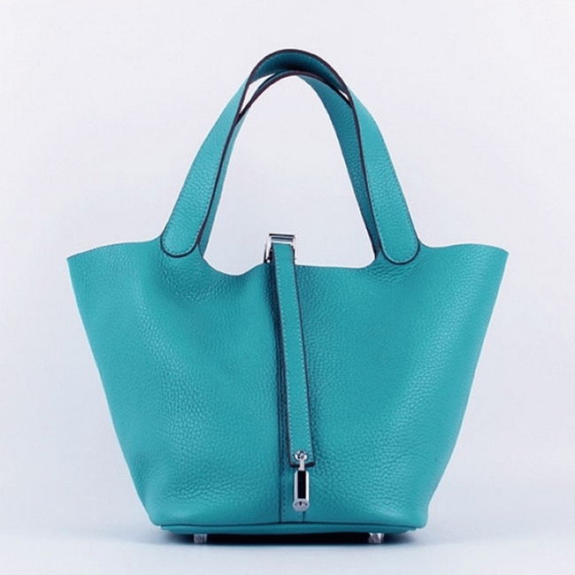 Turquoise replica H**me5 Picotin Lock handbag