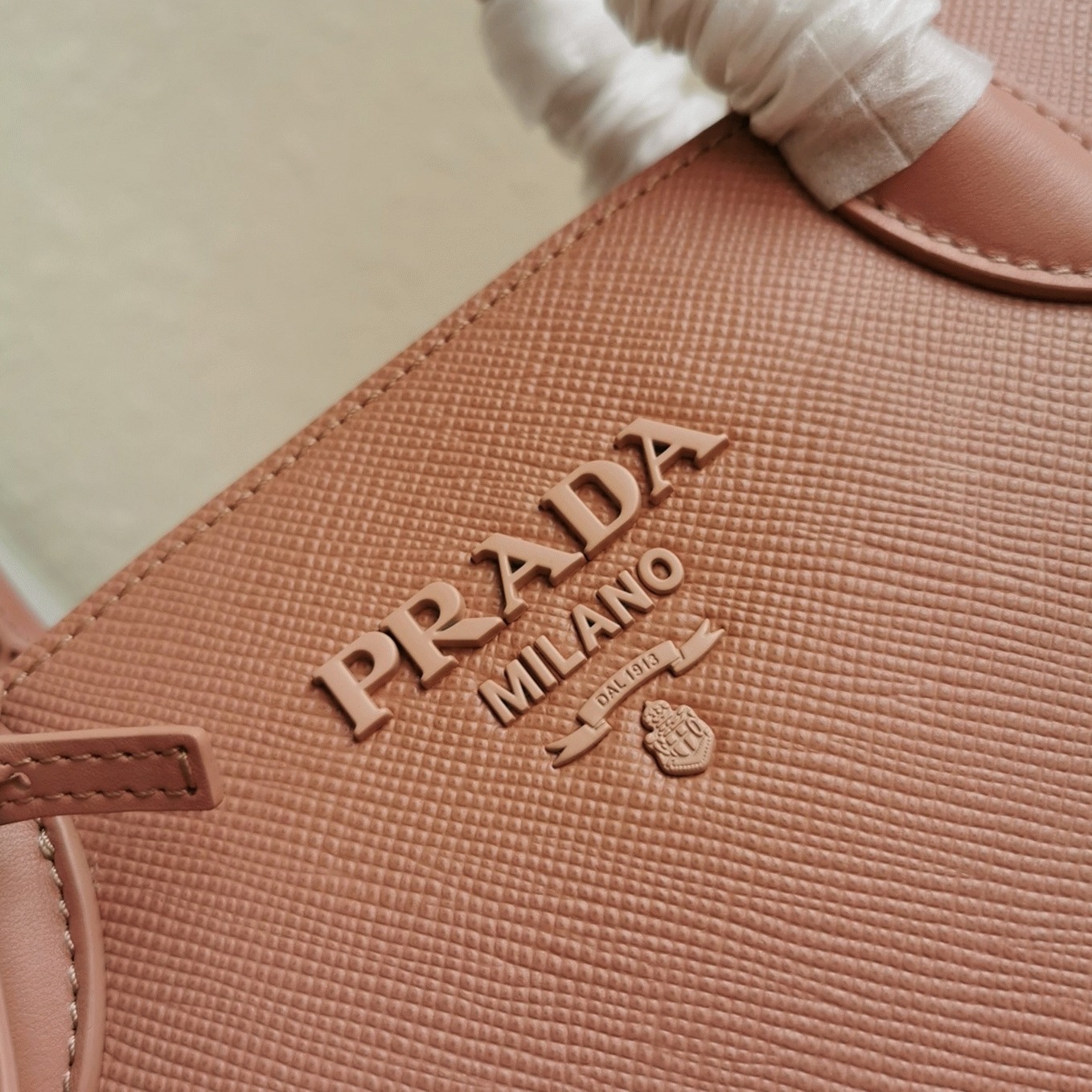 Pink Pra*a Monochrome Mini Bag Fake Version