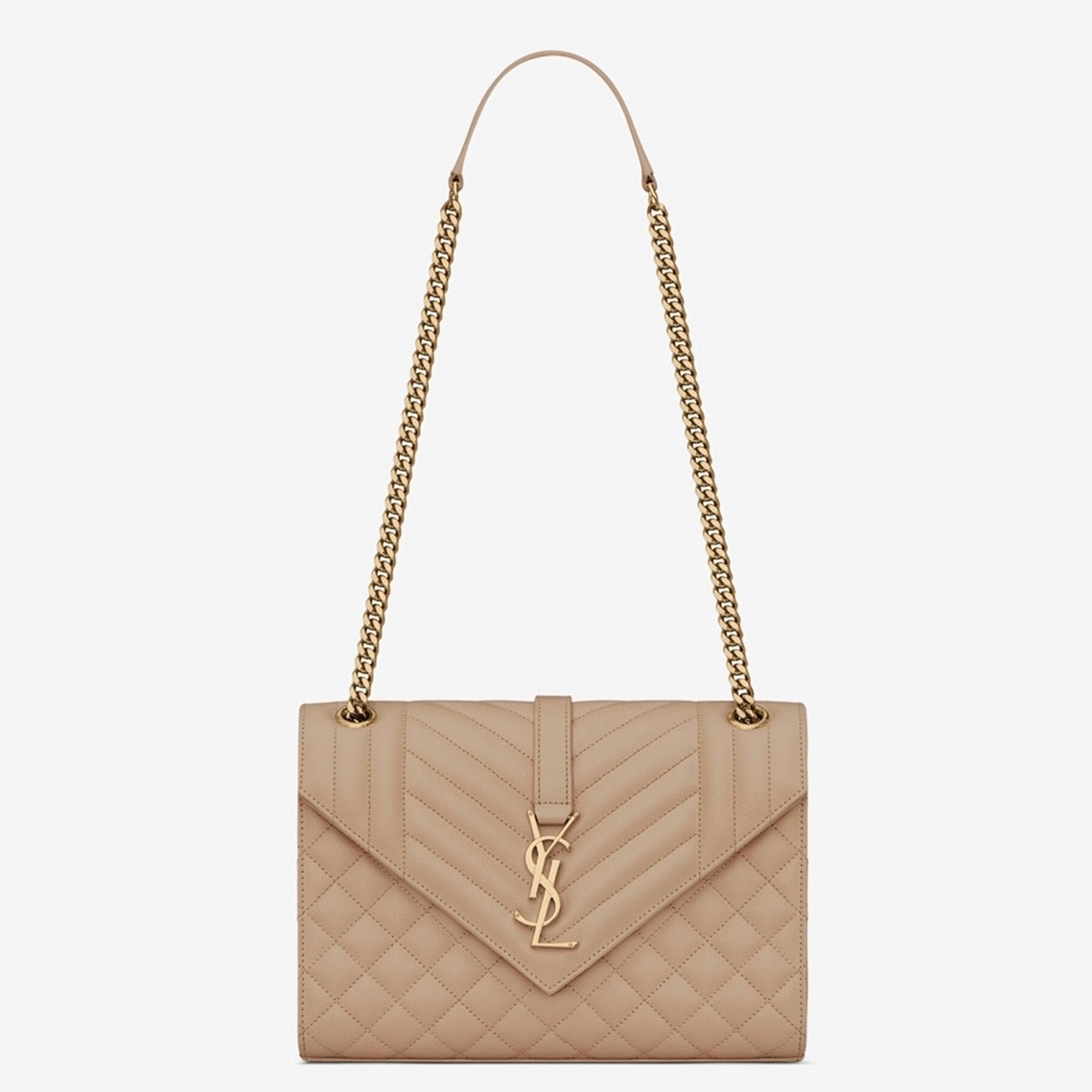 Replica Sa1nt Lau*nt Envelope Medium Bag Beige