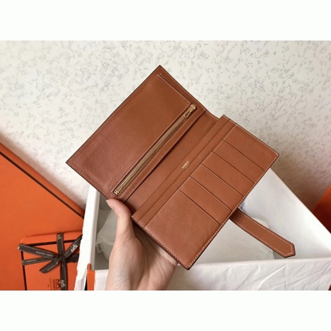 Gold Swift Fake Luxury H**me5 Bearn Wallet