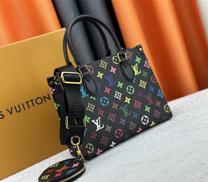 L0vis Vvtt0n X TM Multicolored Onthego PM In Black