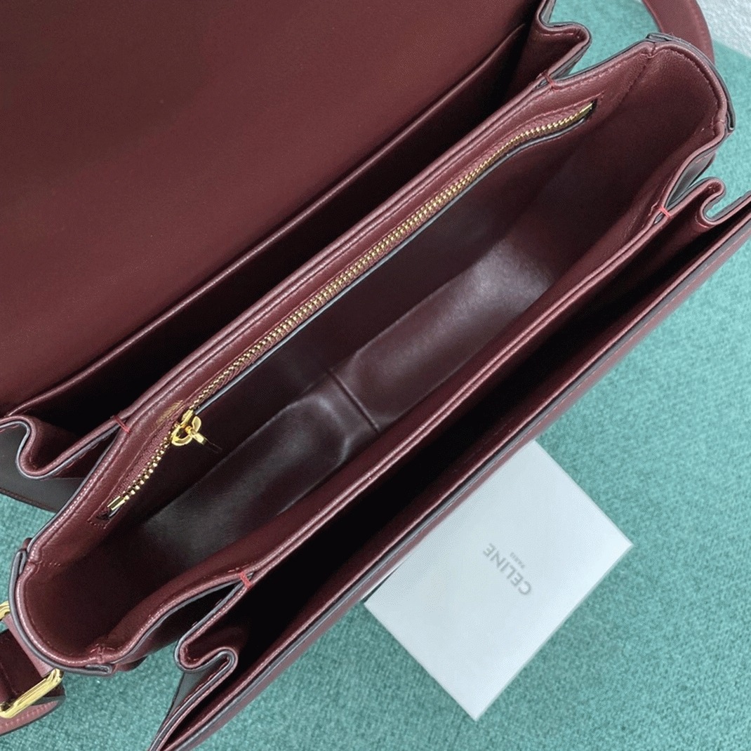 Top Quality Replica Ce1i*e Triomphe Medium Bag In Bordeaux