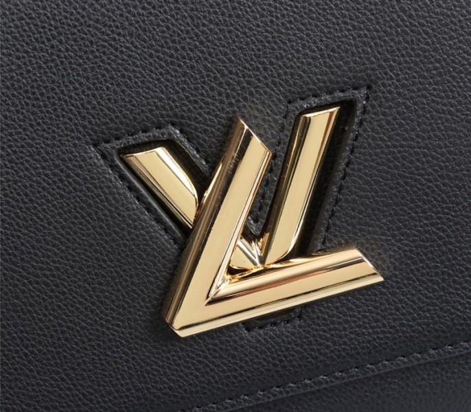 L0vis Vvtt0n Twist One Handle MM Handbag In Black