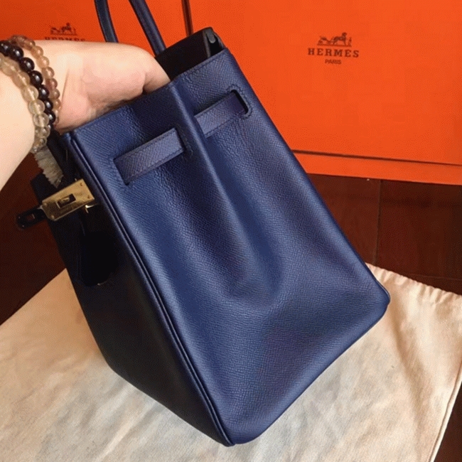 Sapphire Knockoff H**me5 Birkin 35cm Elegant Tote