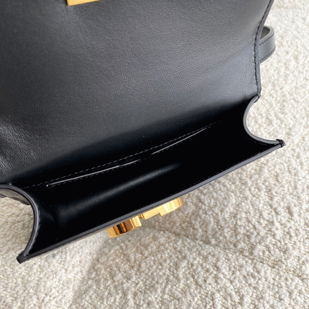 D10r 30 Montaigne Micro Bag Fake in Black Box Calfskin