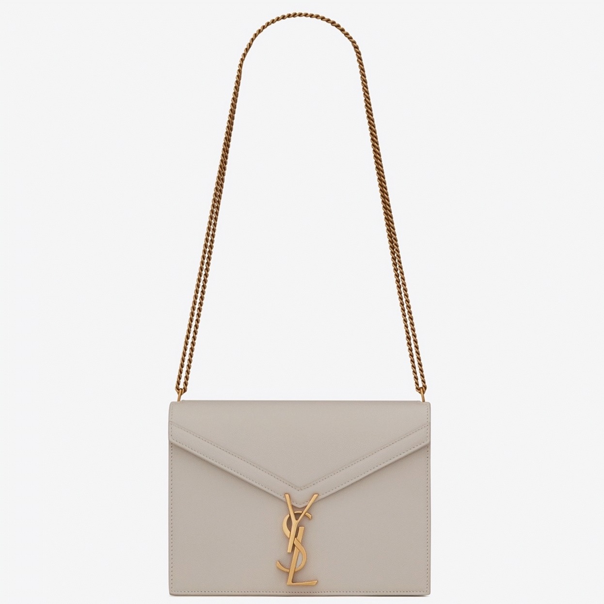 Fake Sa1nt Lau*nt Cassandra Medium Chain Bag White