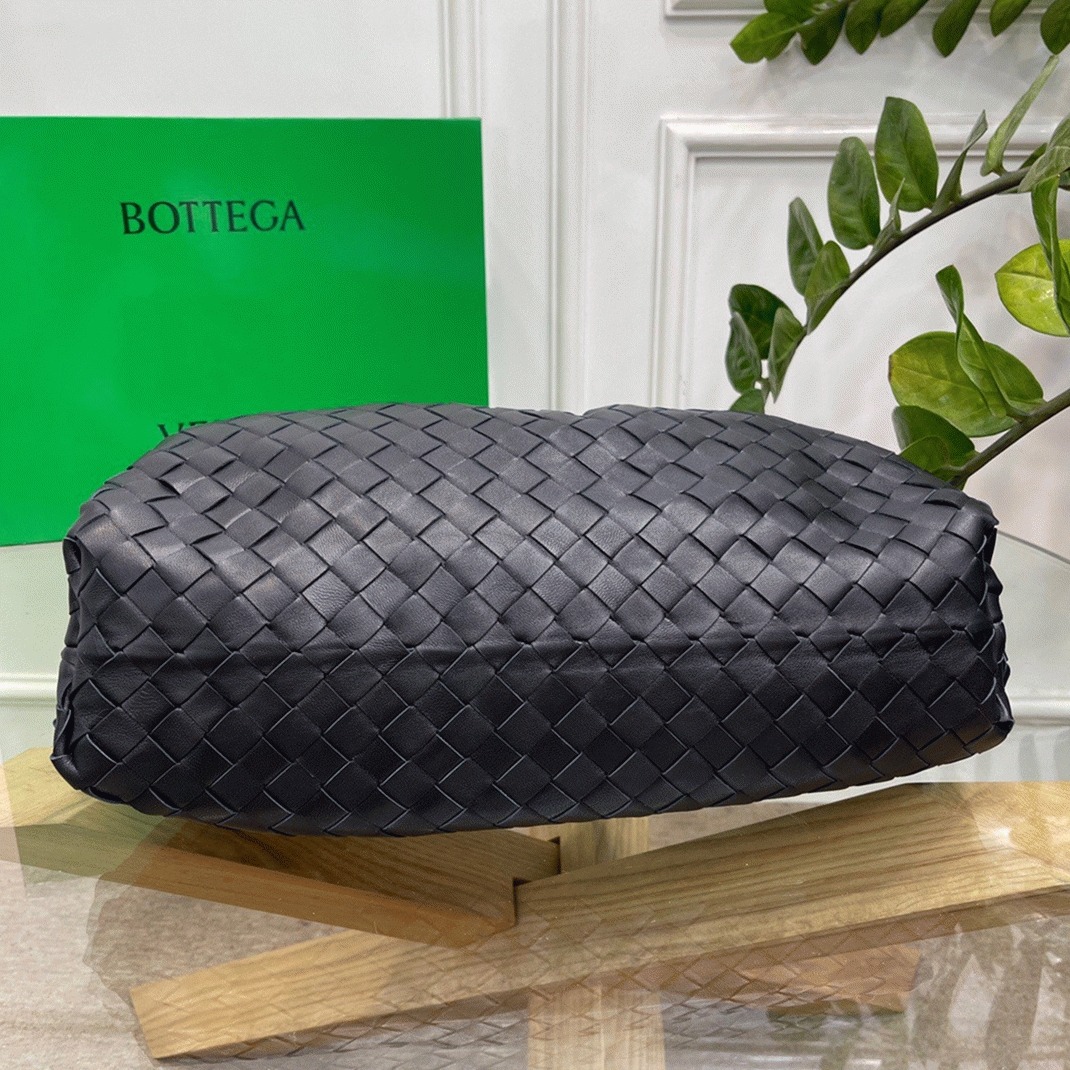 Replica B0tt*ga Ven*ta Large Pouch Clutch Bag Black