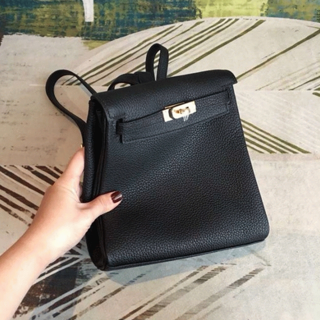 Black Clemence Knockoff H**me5 Kelly Ado PM Everyday Backpack