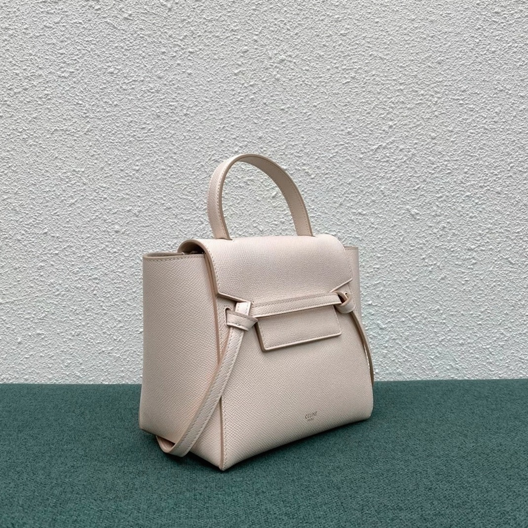 Ce1i*e Belt Nano Bag Faux in Pale Pink