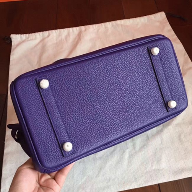 Iris Color Budget Knockoff H**me5 Birkin 30cm Bag